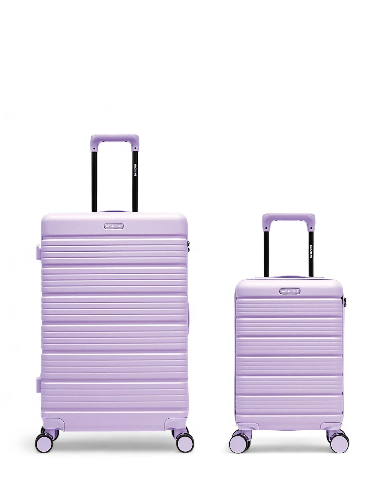 Lot de 2 Valises Rigides Grand Format et Cabine XS LUGANO