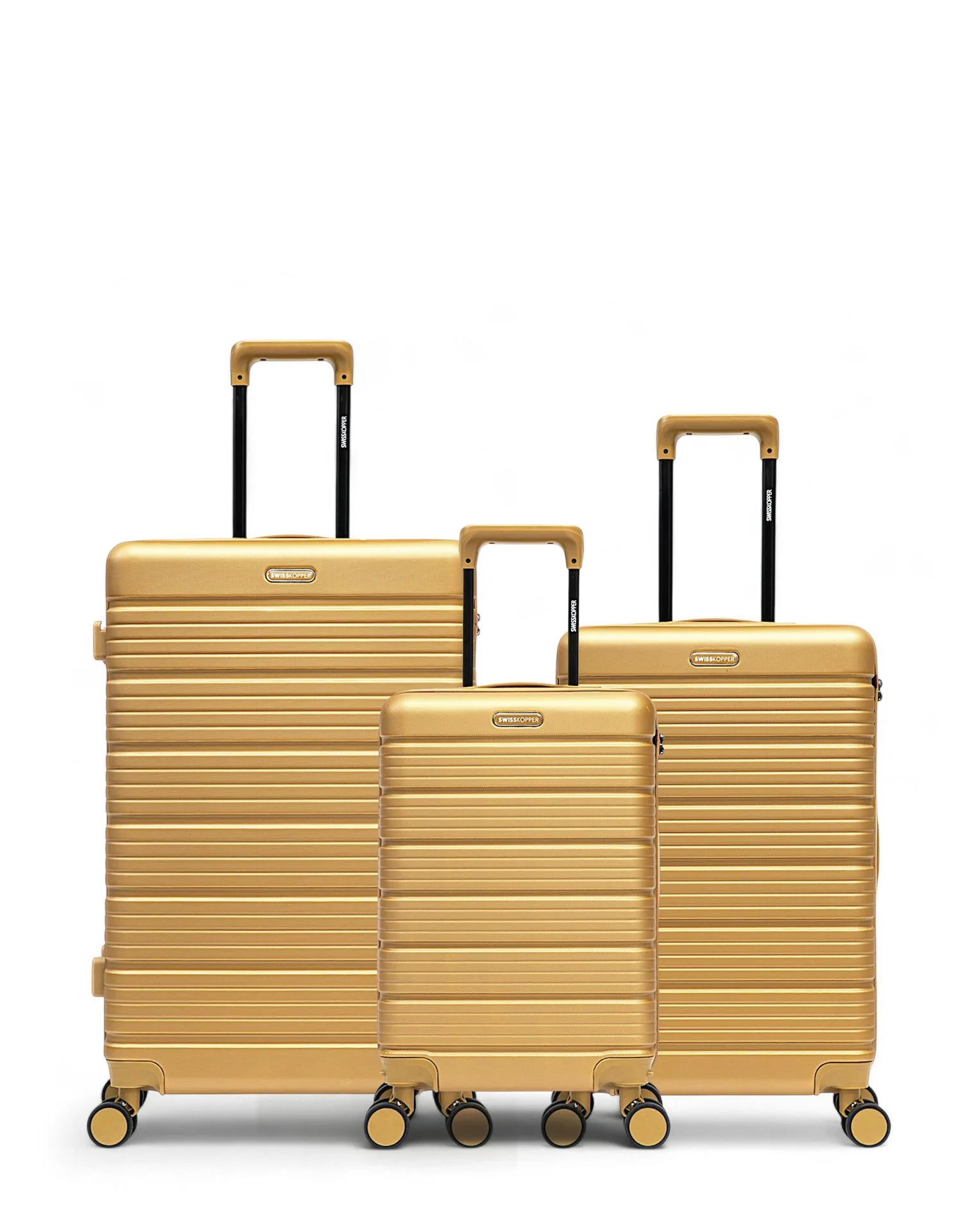 Lot de 3 Valises Rigides Grand Format, Taille Moyenne et Cabine LUGANO - Image 11