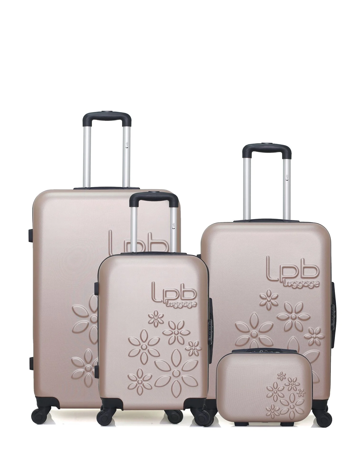 LOT DE 4 - Valises grand format, weekend, cabine et vanity ELEONOR