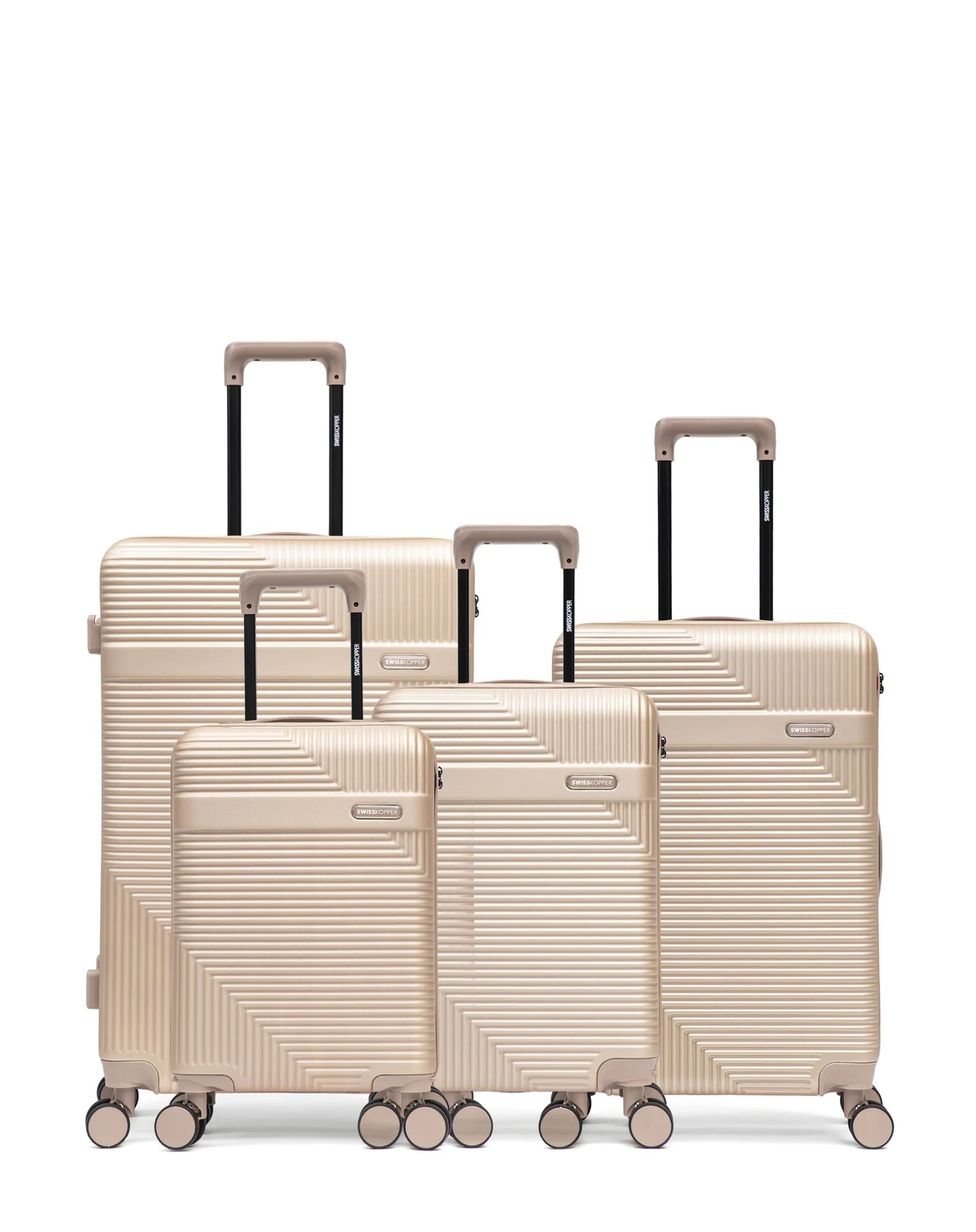 Lot de 4 Valises Rigides Grand Format, Taille Moyenne, Cabine et Cabine XS WOHLEN - Image 37