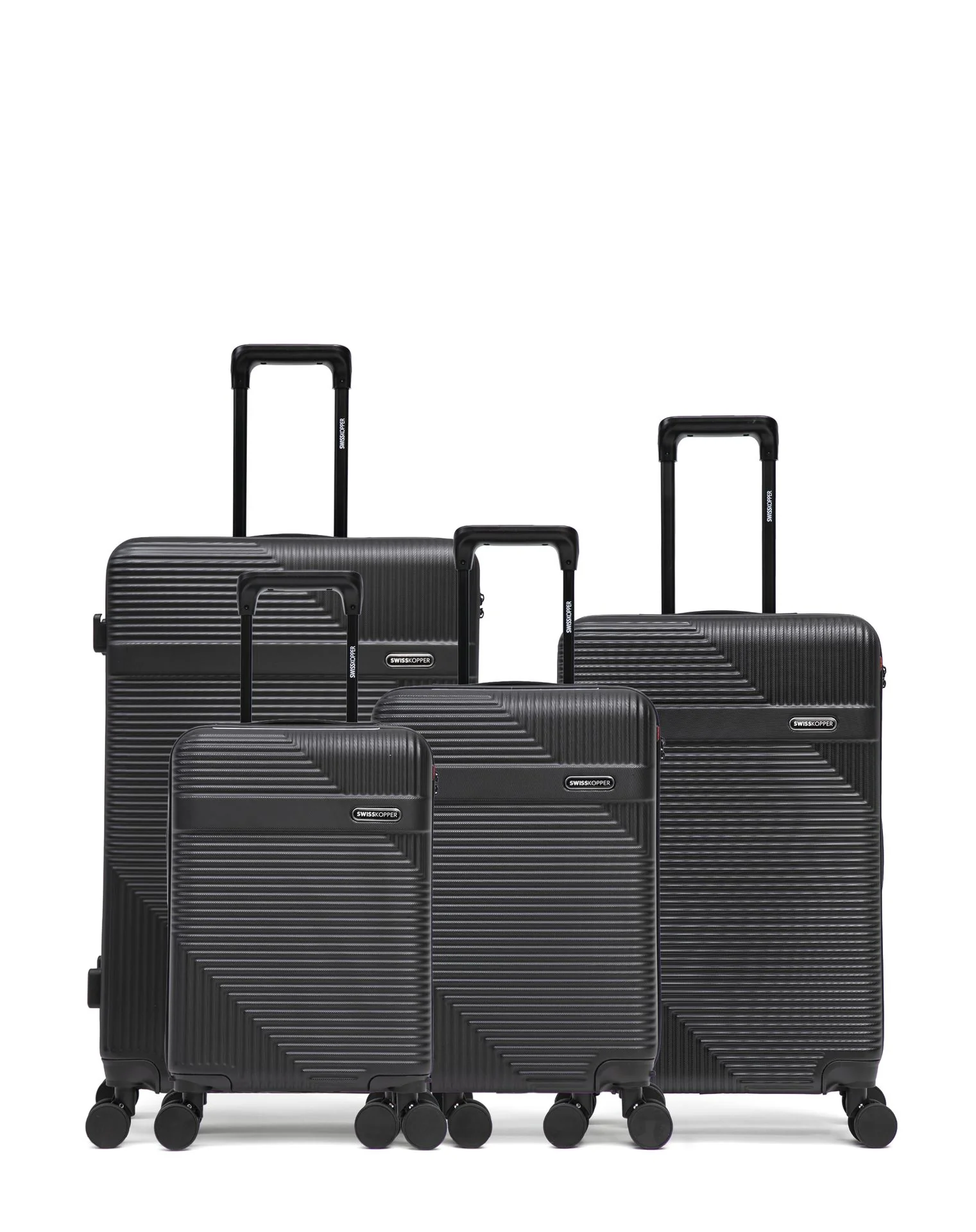 Lot de 4 Valises Rigides Grand Format, Taille Moyenne, Cabine et Cabine XS WOHLEN - Image 46