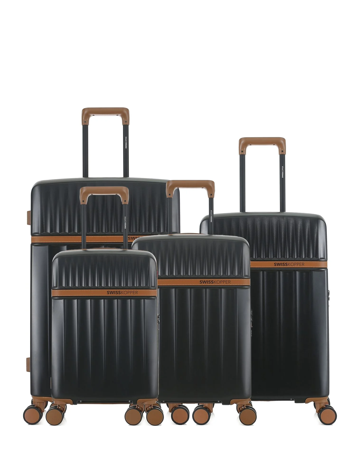 Lot de 4 Valises Rigides Grand Format, Taille Moyenne, Cabine et Cabine XS ZERMATT - Swiss Kopper | Baage - Image 36