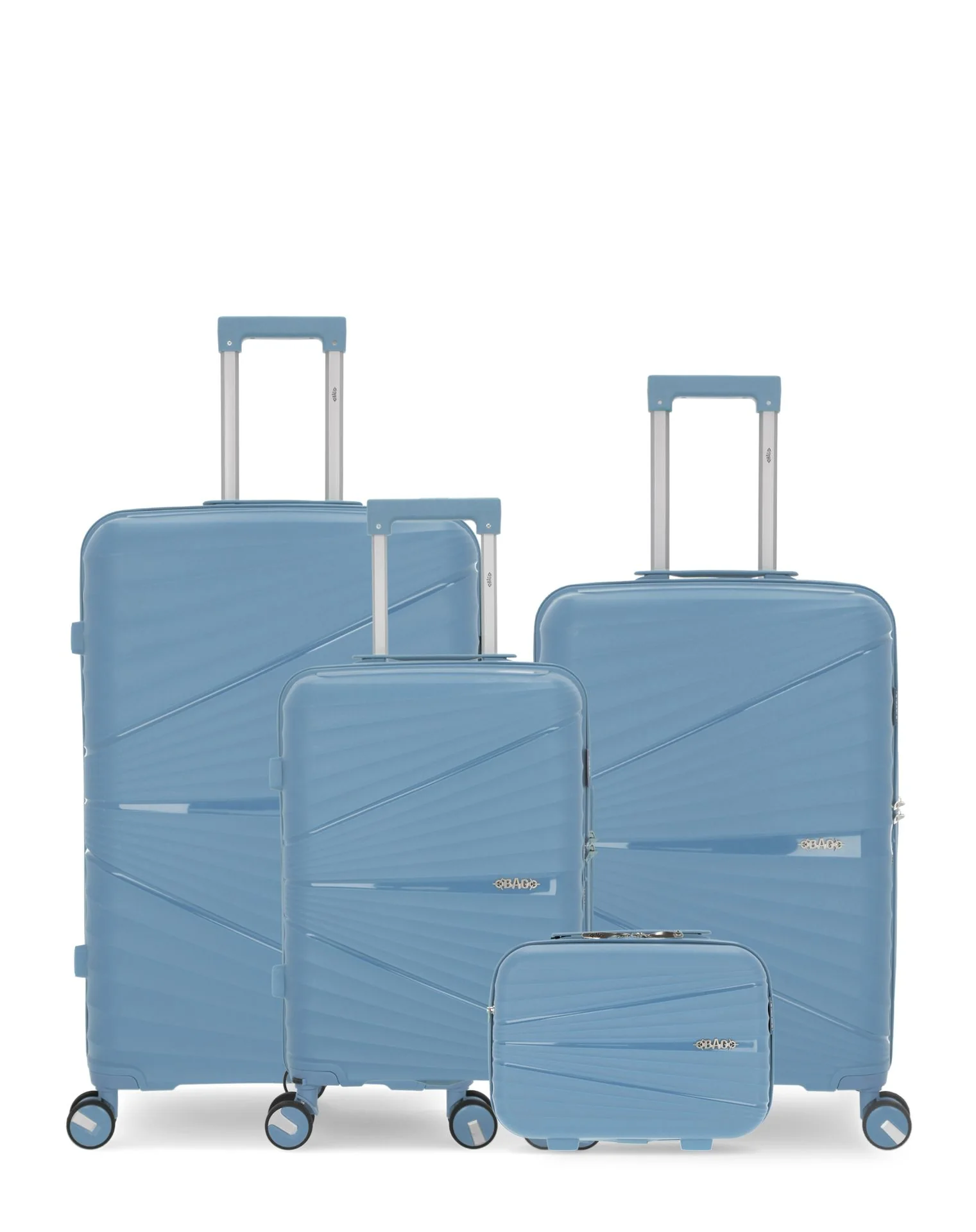 Lot de 4 Valises Rigides Grand Format, Taille Moyenne, Cabine et Grand Vanity VELA - Image 31